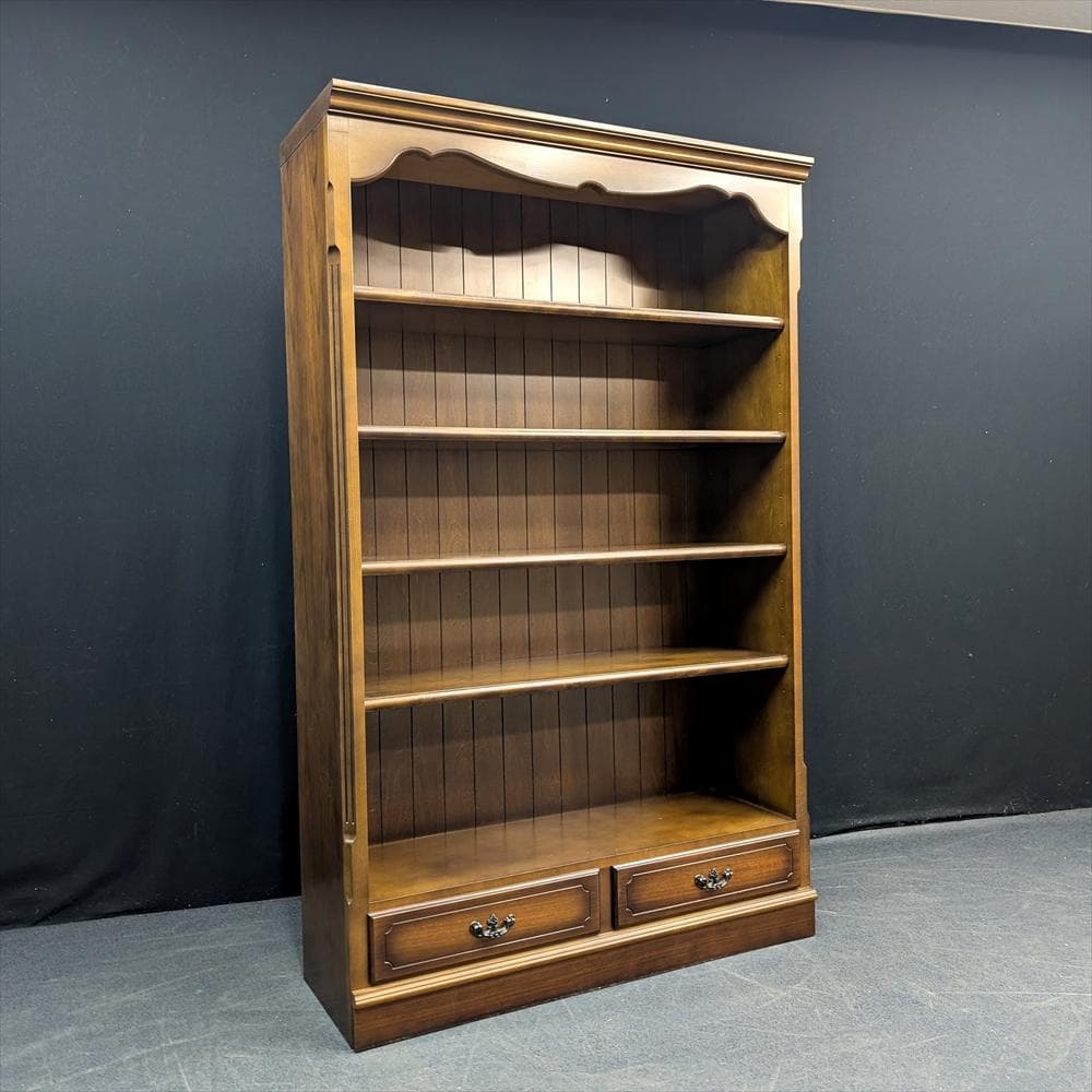 カリモク　コロニアル　本棚　本箱　書棚　ラック　ブックシェルフ　キャビネット　B