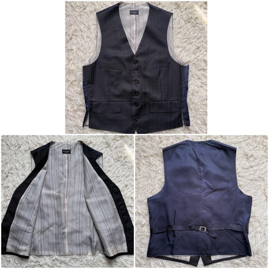 美品 希少 ポールスミス CERRUTI セットアップ 3ピース ベスト M