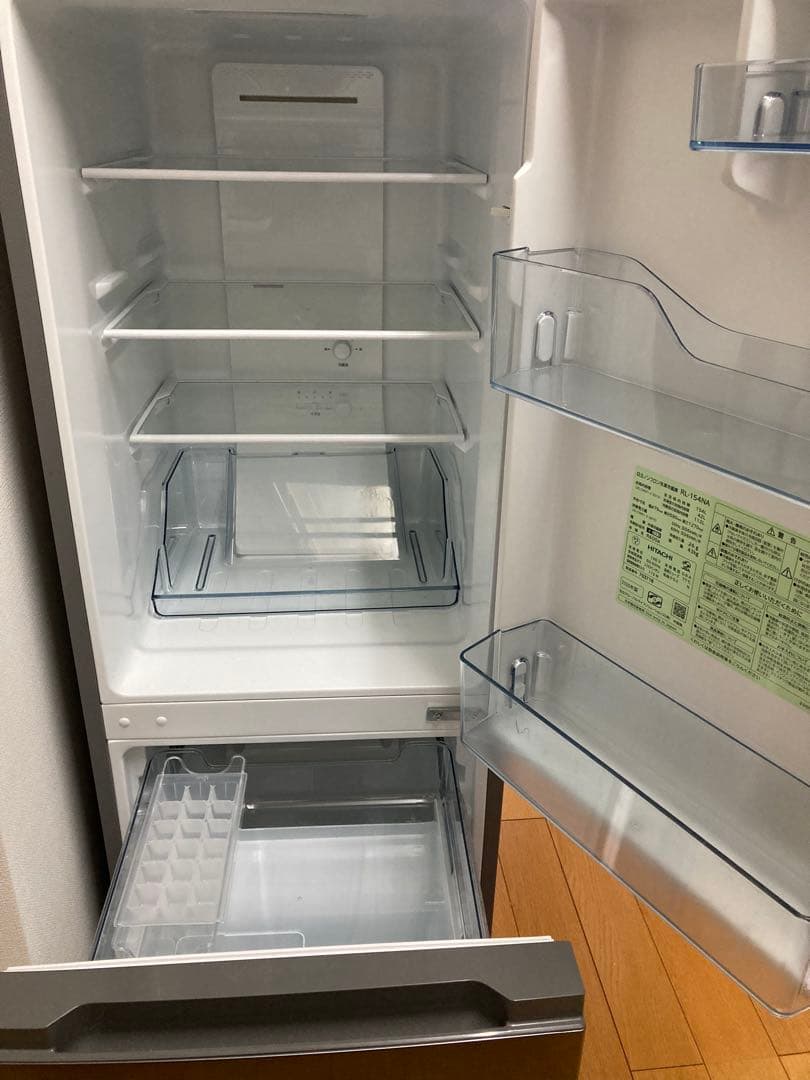 【一人暮らし用】HITACHI 冷蔵庫 RL-154NA