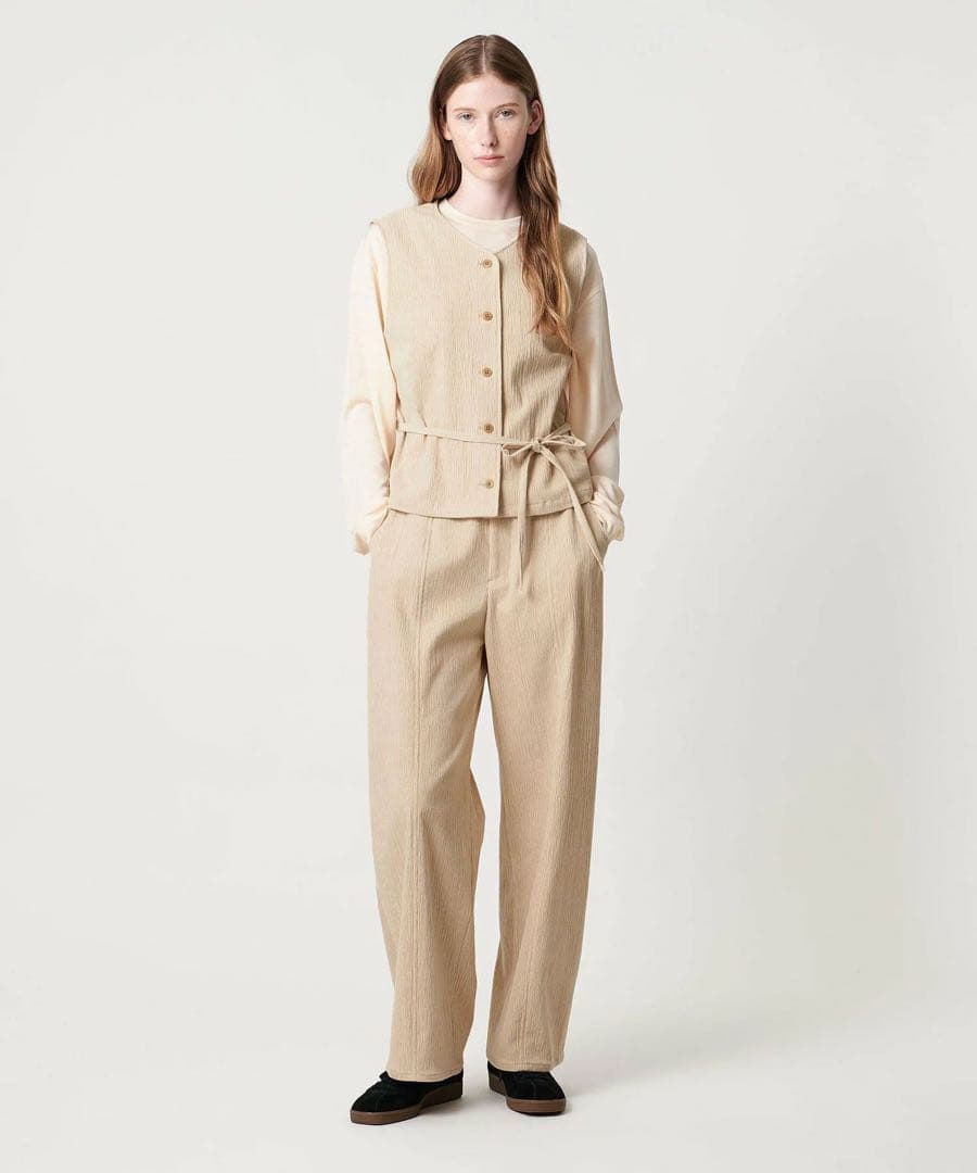 【2025AW】Steven Alan ランダムコーデュロイ ベスト ブラック