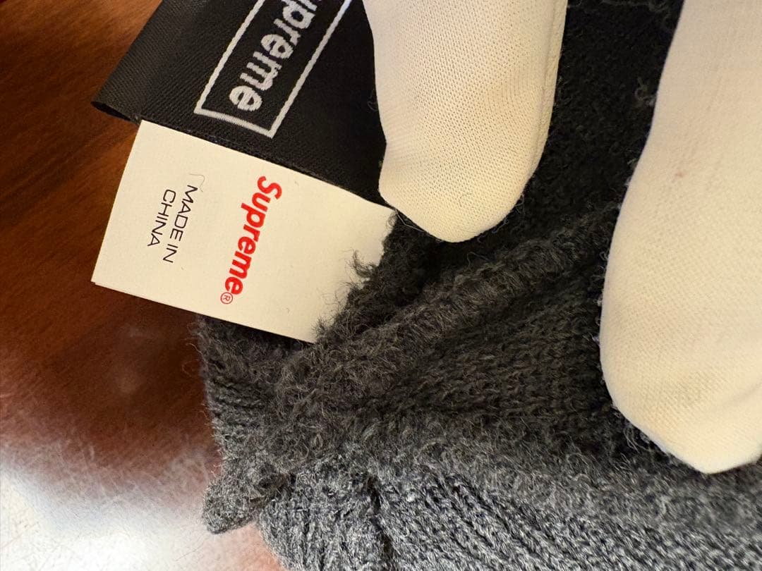 帽子 Supreme Box Logo Beanie Charcoal Gray