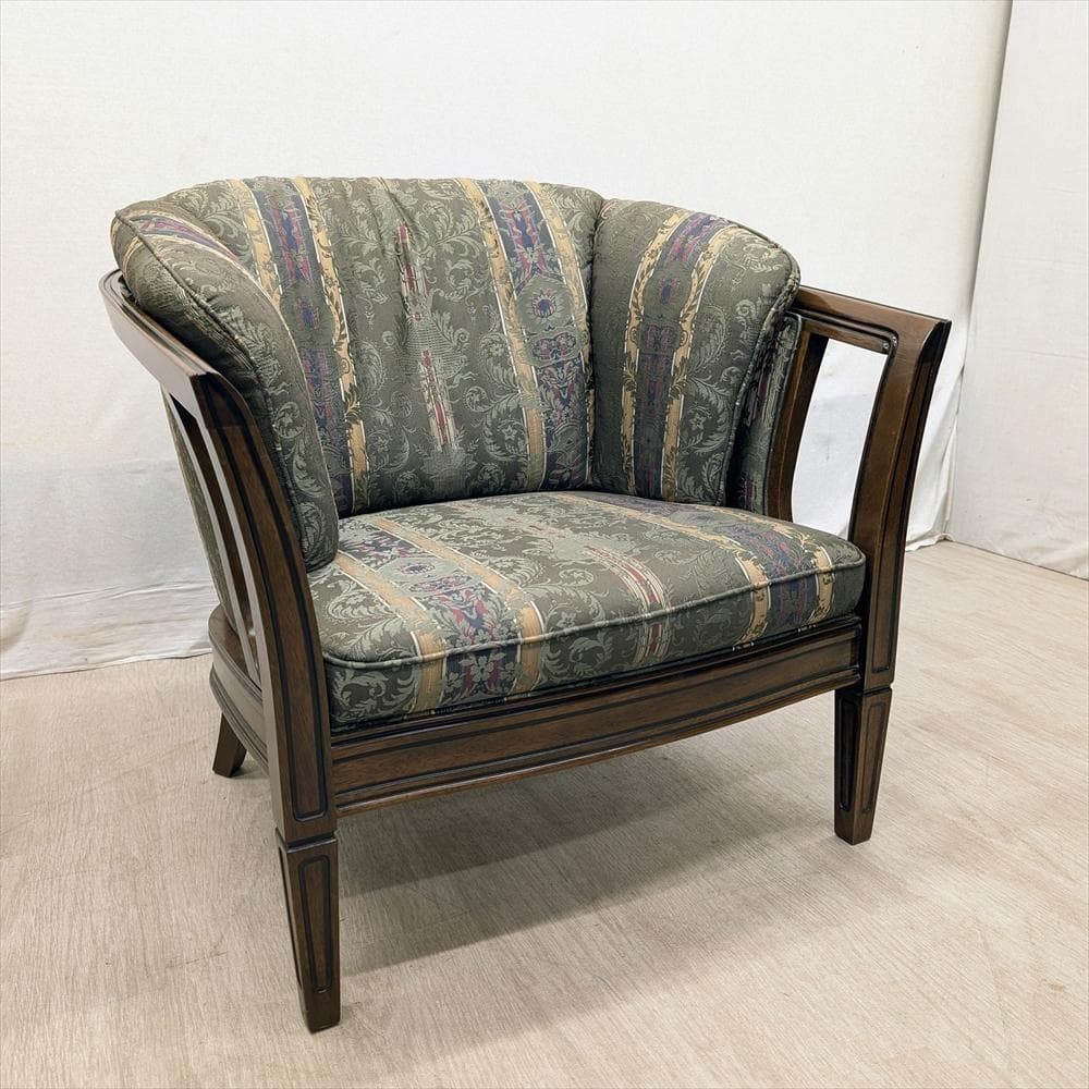 マルニ　ロイヤル　シャルル　地中海　シングルソファ　1人掛け　チェア　1P　椅子