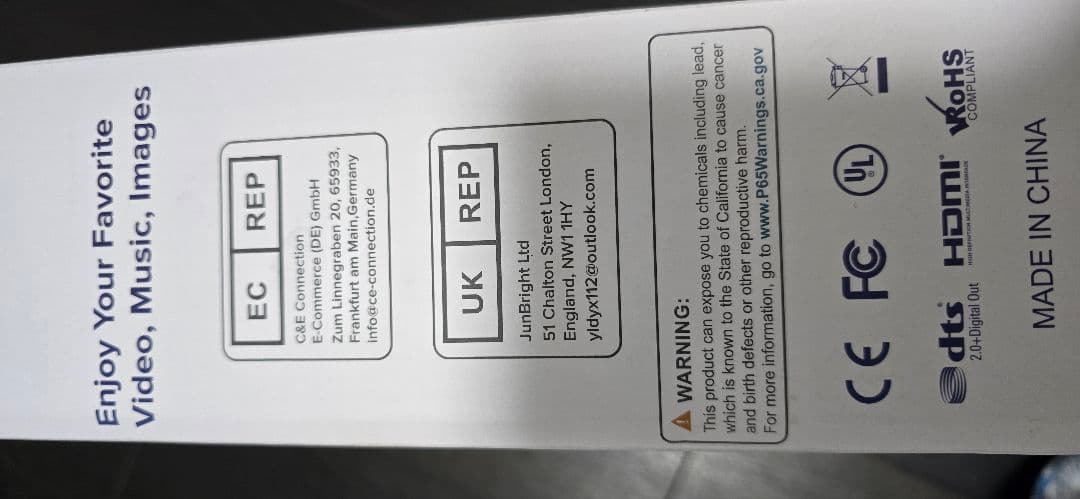 FANGOR ファゴール ポータブルブルーレイプレーヤー F-BR143