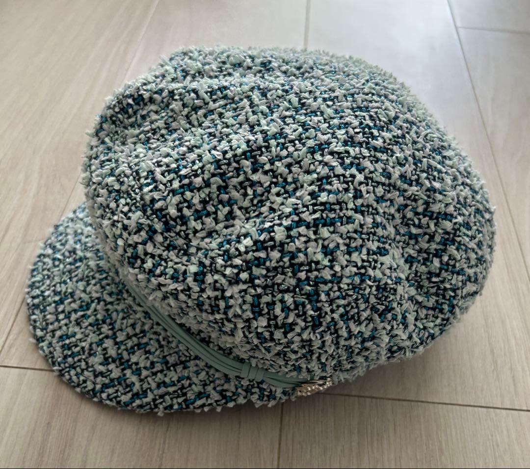 【美品】CHANELツイードキャスケット