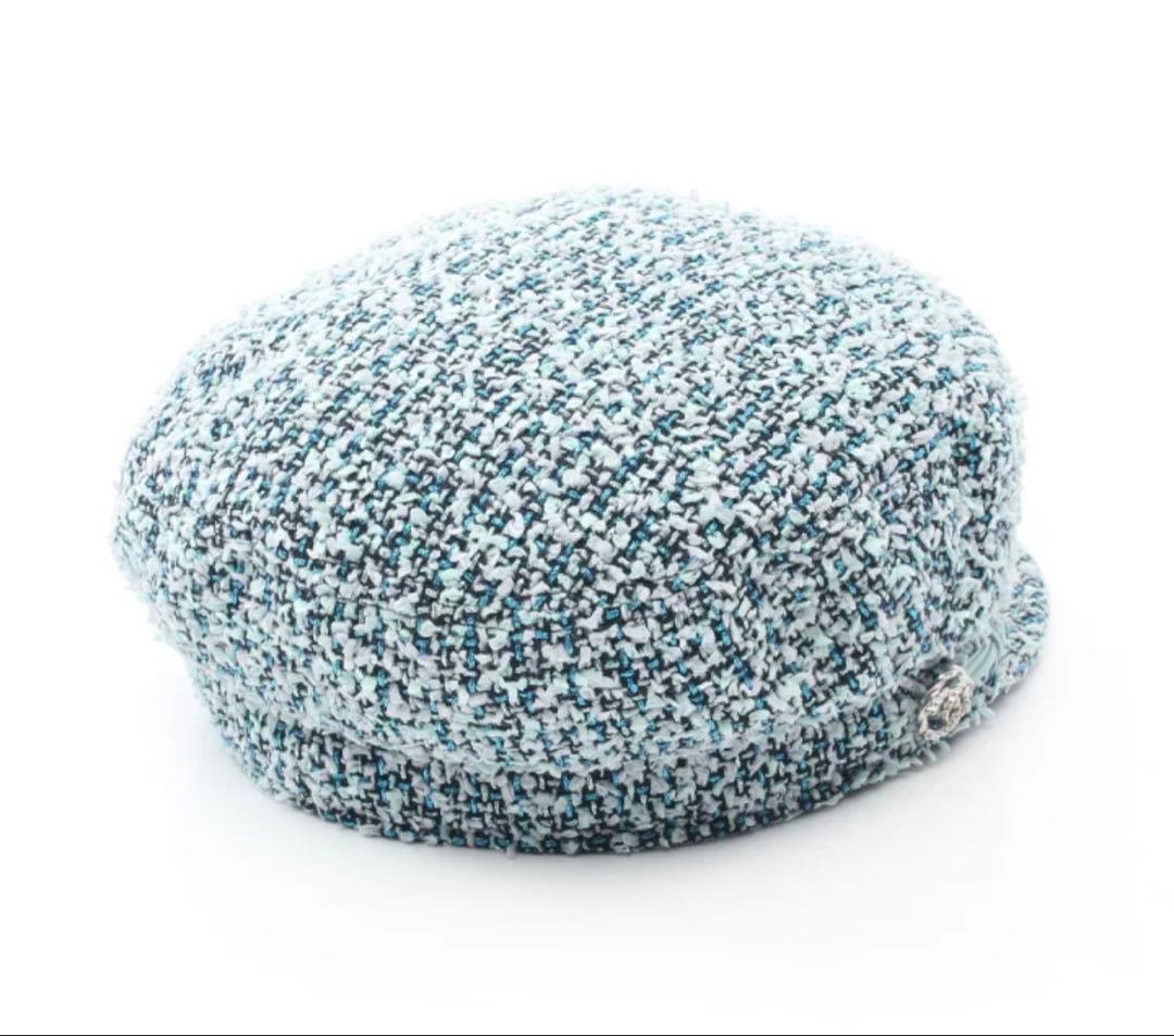 【美品】CHANELツイードキャスケット