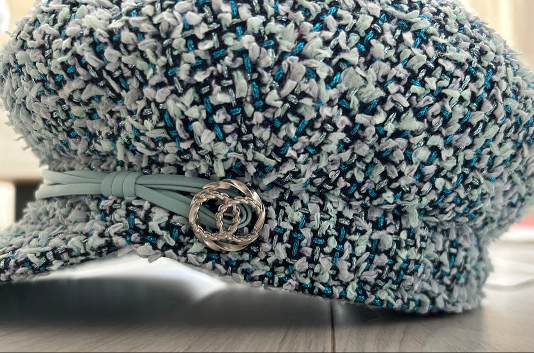 【美品】CHANELツイードキャスケット