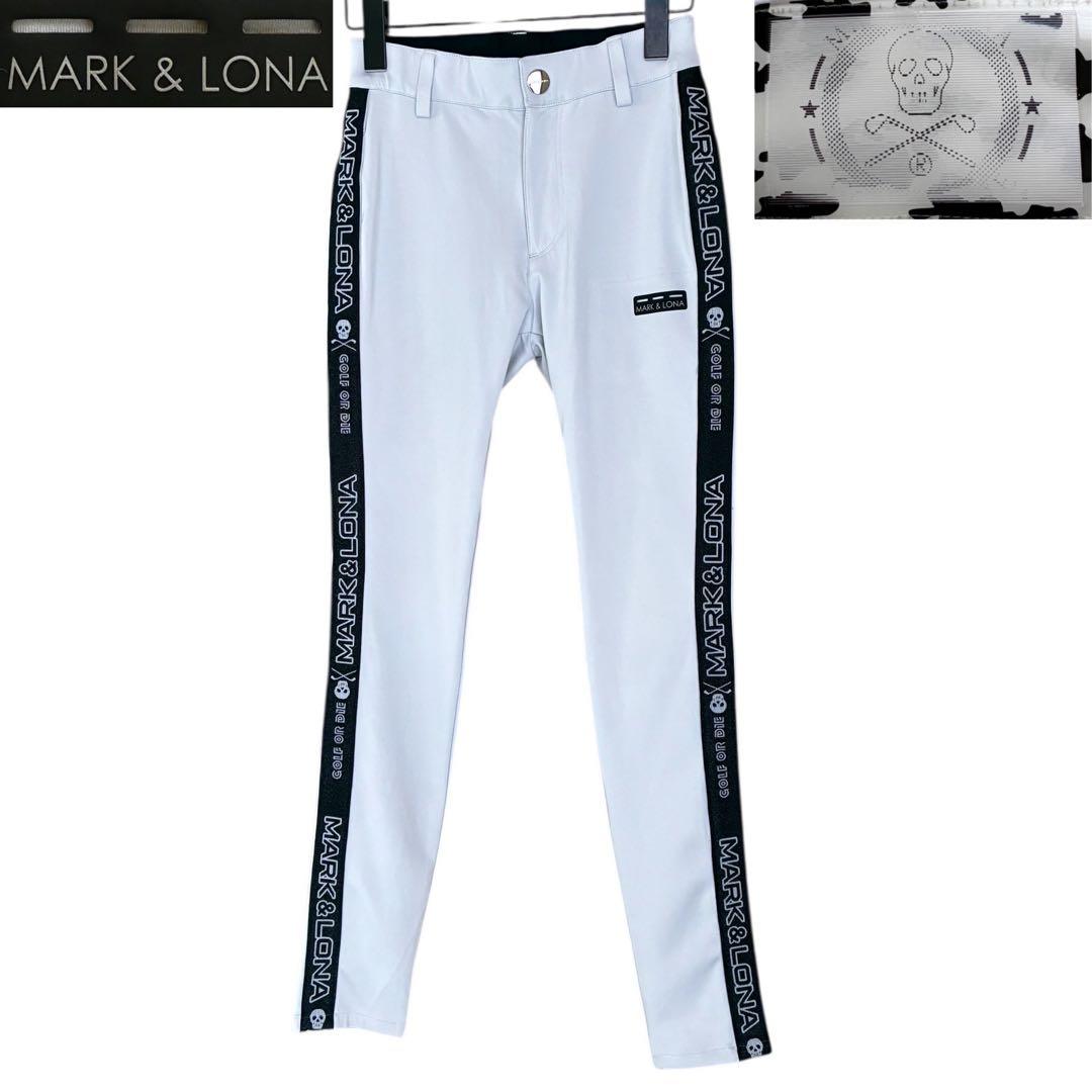 MARK & LONA ドクロタグ ロゴライン パンツ スキニー