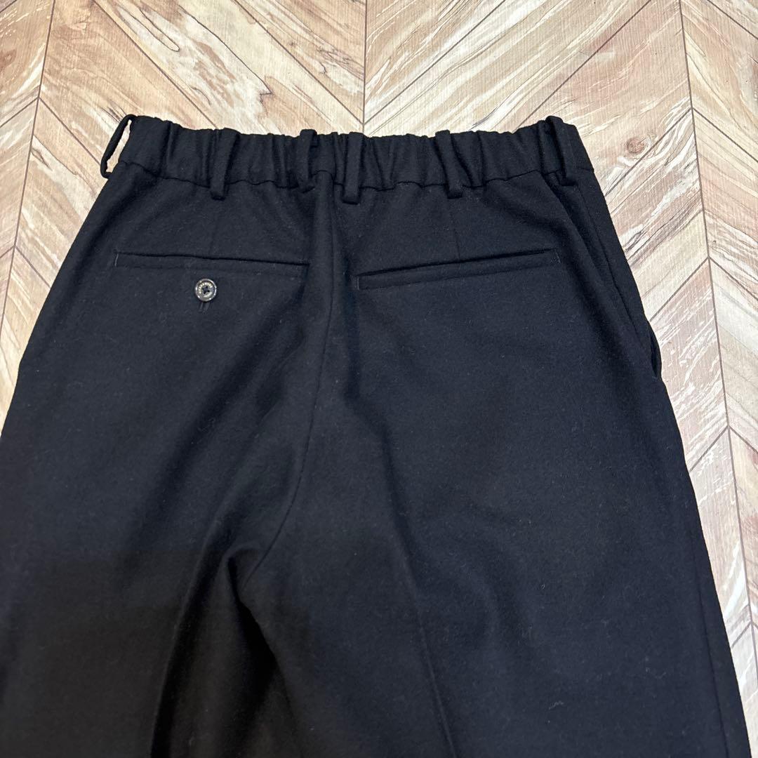 MARKAWARE　FRONT PLEATS PEGTOP ウール フランネル黒