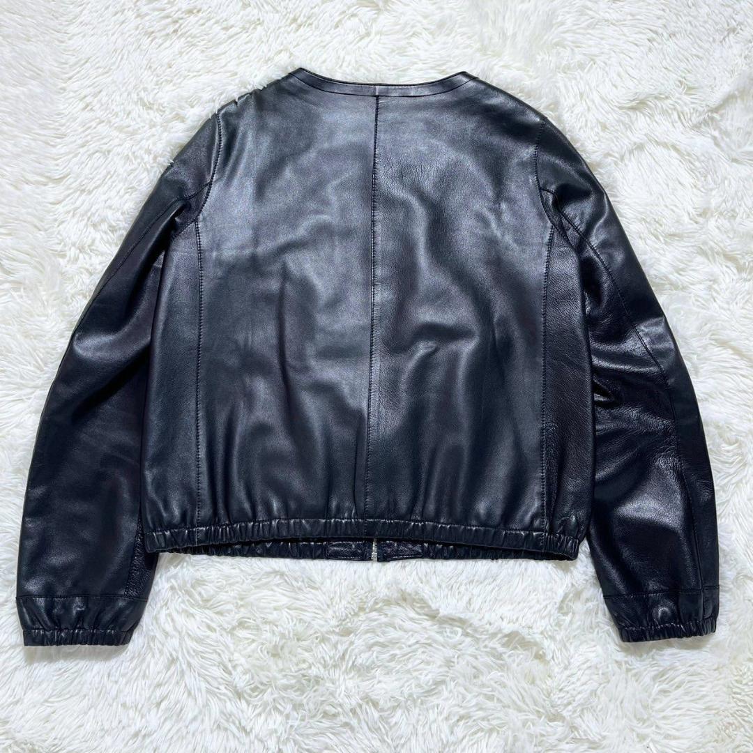 ドゥロワー ブルゾン 羊革 ラムレザー ブラック Ｍサイズ