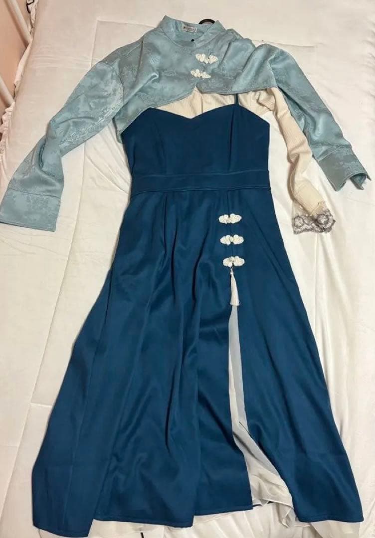 axes femme チャイナ風ワンピース コーデ3点セット 新品タグ付き