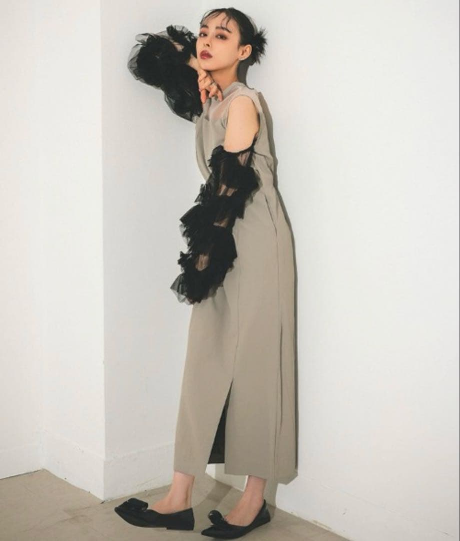 チュール ドレス パーティードレス 結婚式 同窓会 お呼ばれワンピース