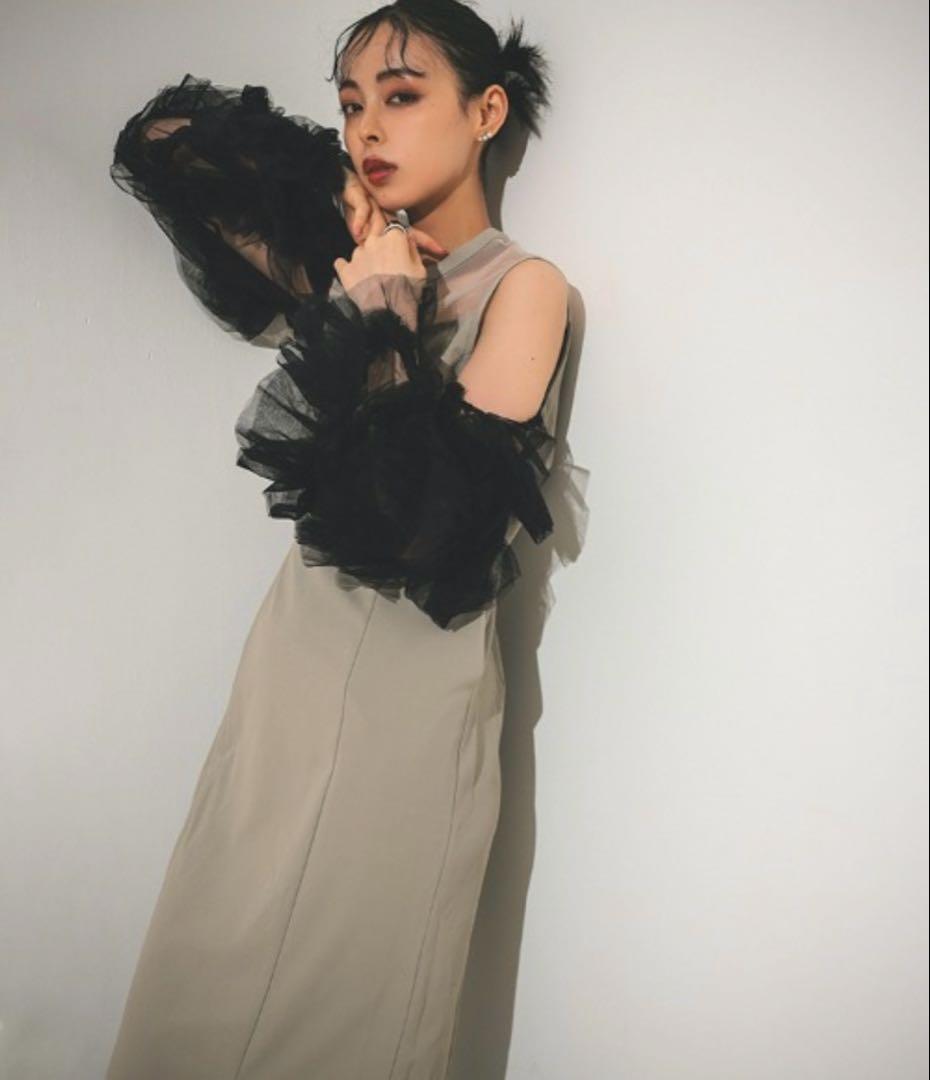 チュール ドレス パーティードレス 結婚式 同窓会 お呼ばれワンピース