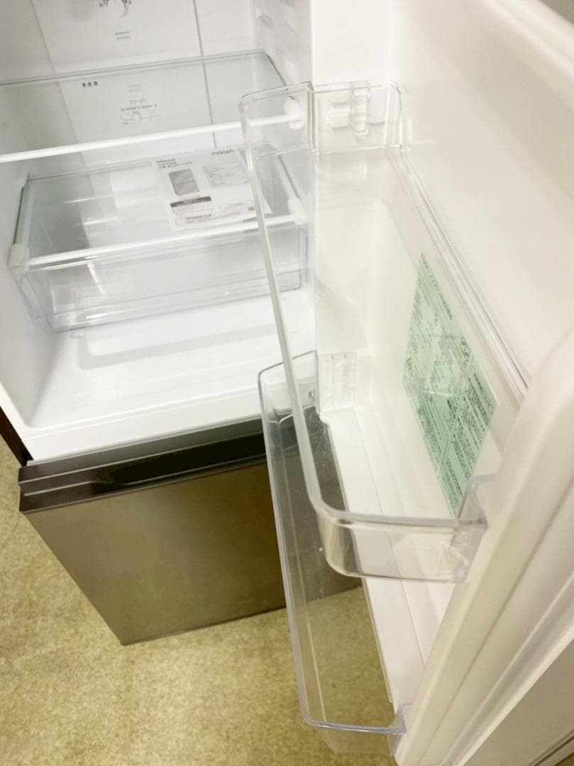 AQUA 冷蔵庫 小型 一人暮らし 2ドア 135L 2023年製 3ヵ月保証付