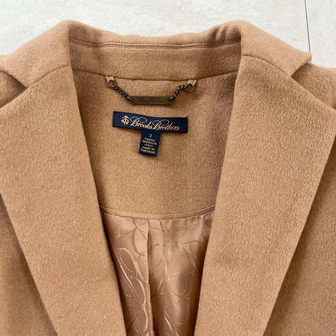 高級✨美品✨ ブルックスブラザーズ キャメル100% チェスターコート サイズ2