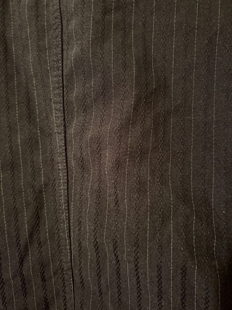 コムデギャルソン　ネイビー ストライプ テーラードジャケット　サイズS