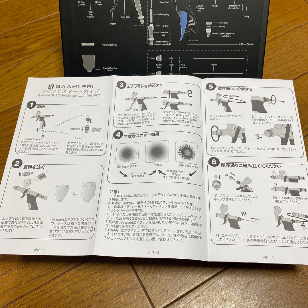 GHAC-Swallowtailエアブラシセット