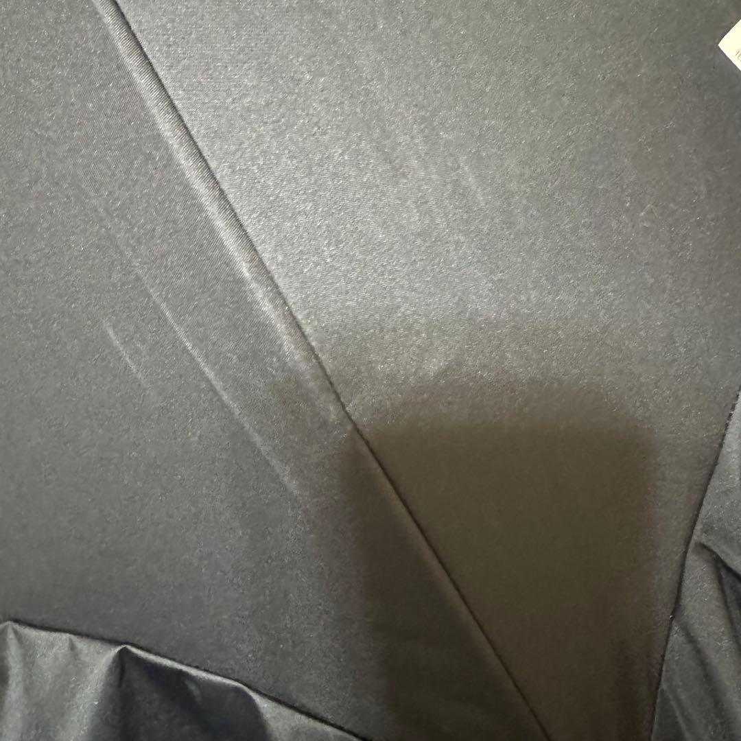 新品★ランバンオンブルー　晴雨兼用　日傘　フリル　１級遮光　遮熱　スライド式　黒