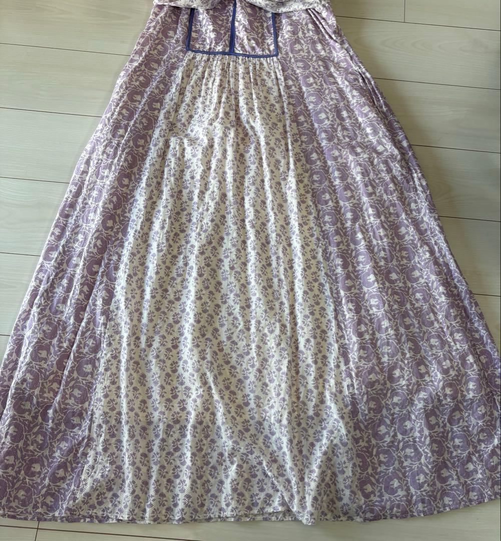 ✨ヌキテパ ne Quittez pas総柄ワンピース 長袖 人気　M