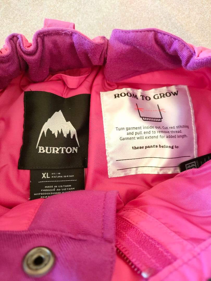 BURTON バートン スノーボードウェア上下 ガールズ キッズ 子供用 XL