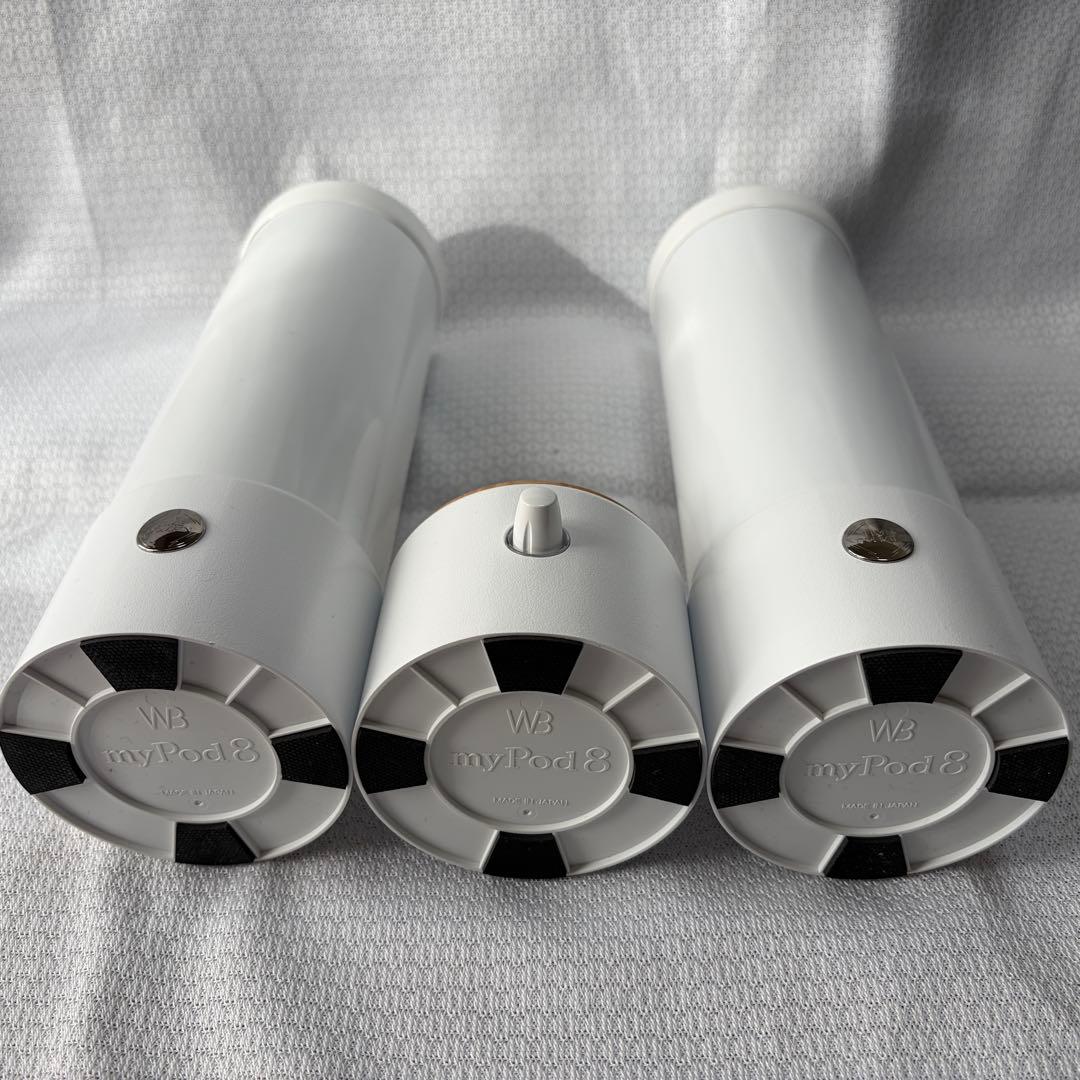 【タイムドメイン】myPod 8 ホワイト スピーカー＆アンプ（シロクマ）