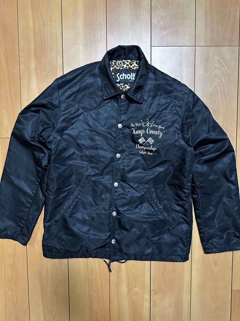 Schott Kings County ジャケット Sサイズ ヒョウ柄