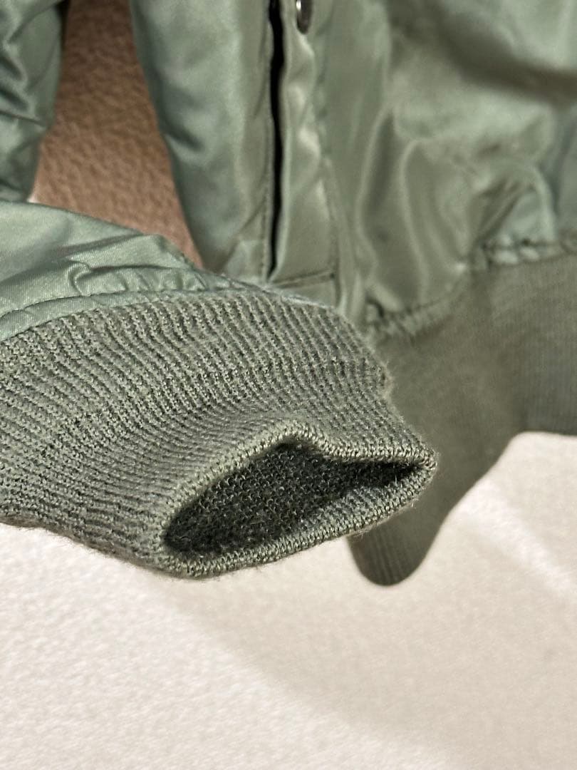 AVIREX 希少AVIREX フライトジャケットMA-1 スタッズロゴS