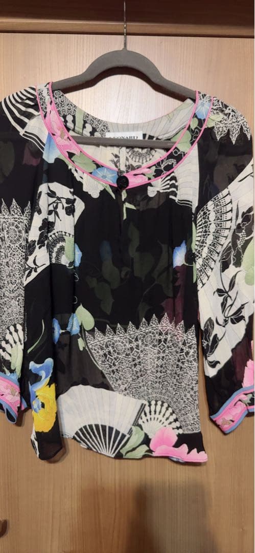 LEONARD 花柄シルクチュニック 38