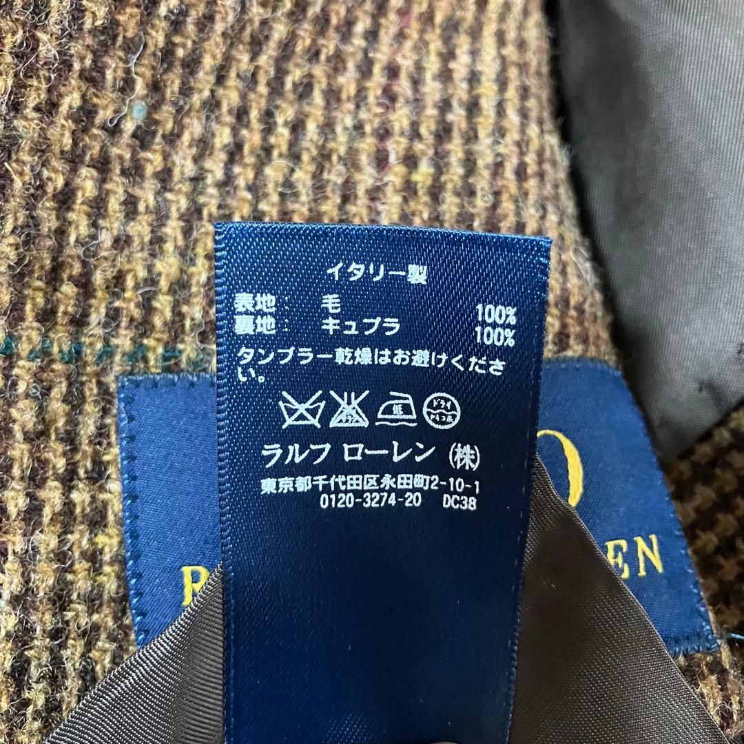 イタリア製　ポロラルフローレン　現行モデル　36 ウール　テーラードジャケット