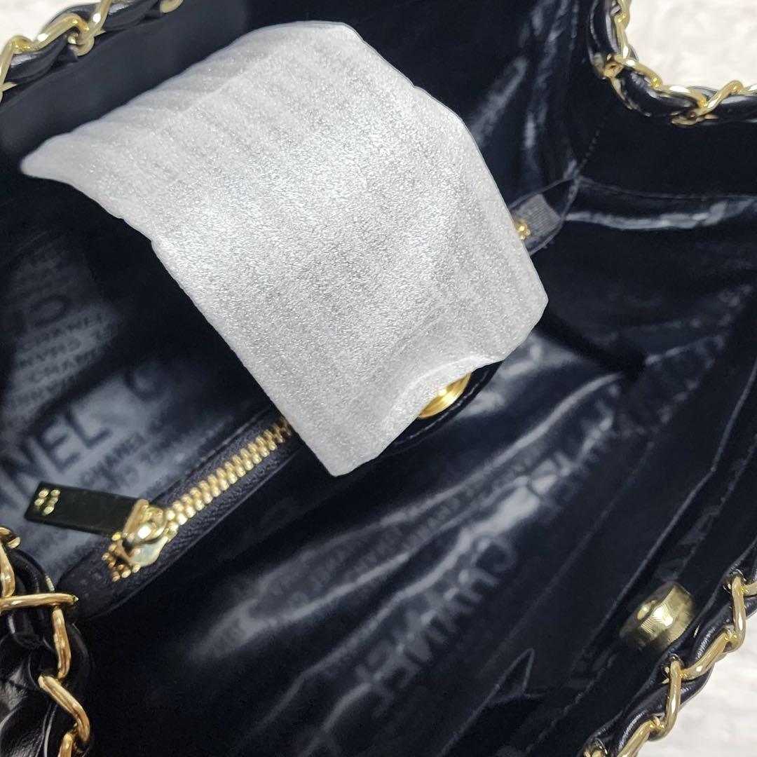 猫*ん様 CHANEL　トートバッグ　ゴールドチェーン　キルティング　ノベルティ