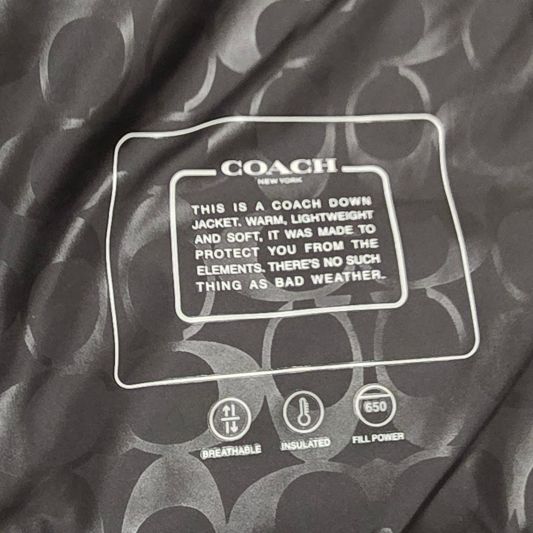 g*n様 COACH　コーチ　シグネチャー　ダウンベスト　ブラック　DWNVST