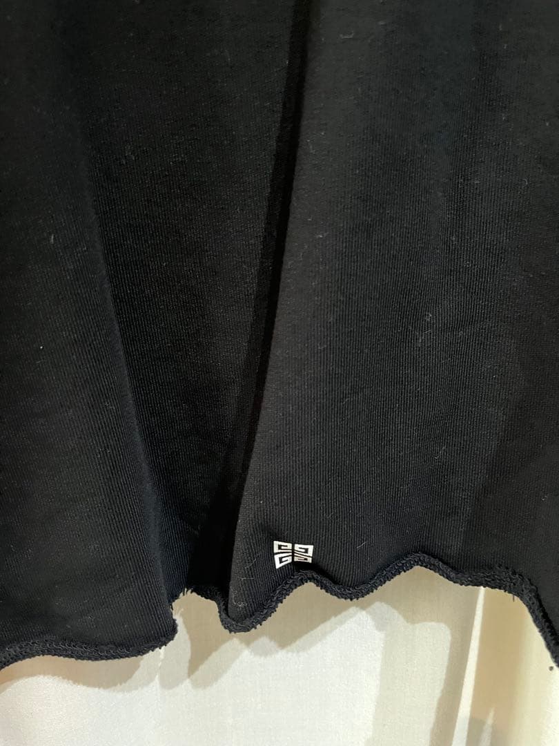 GIVENCHY ロゴ入り ブラック クロップドパーカーXS