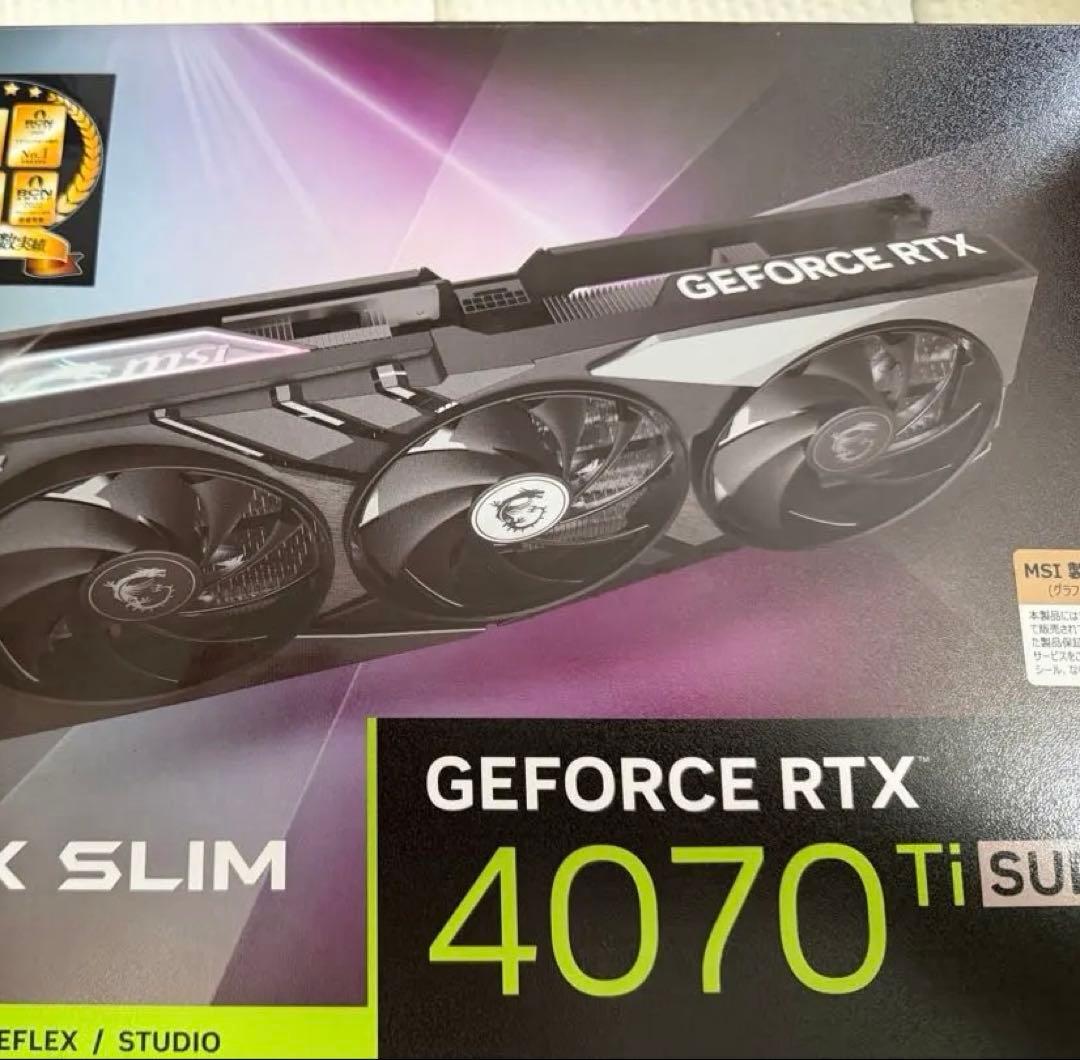 【値下げ】MSI GeForce RTX 4070 Ti super
