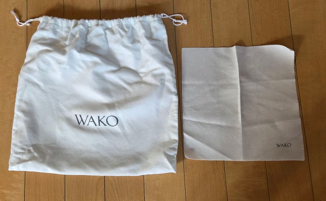 WAKO 銀座和光 ターンロック フォーマルバッグ ハンドバッグ 革 黒