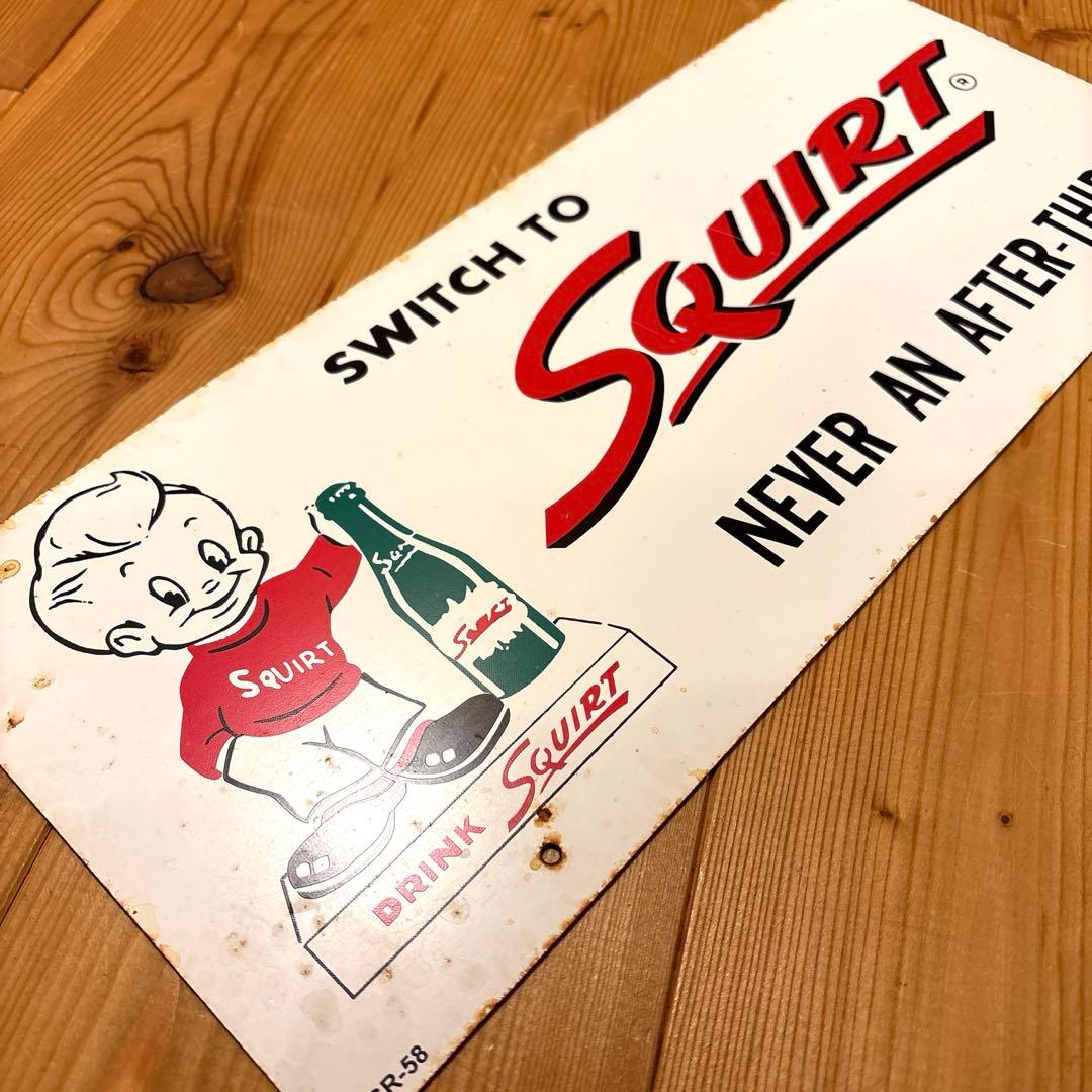 1958年　スクアートボーイ　看板　ストアディスプレイ　ラックトッパー　サイン