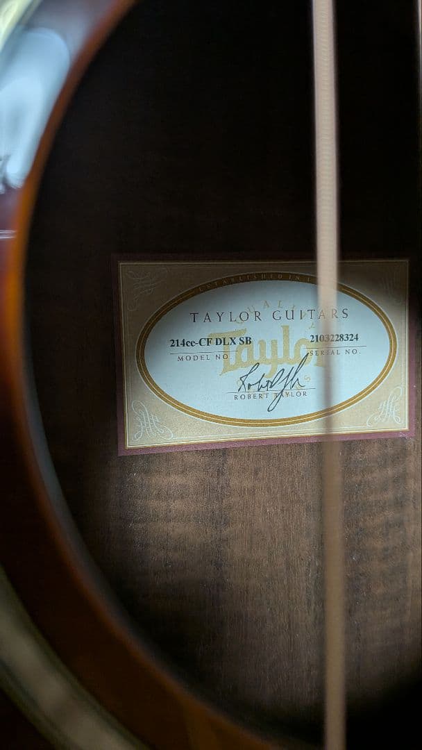 Taylor 214CE-CF DLX SB　エレアコ