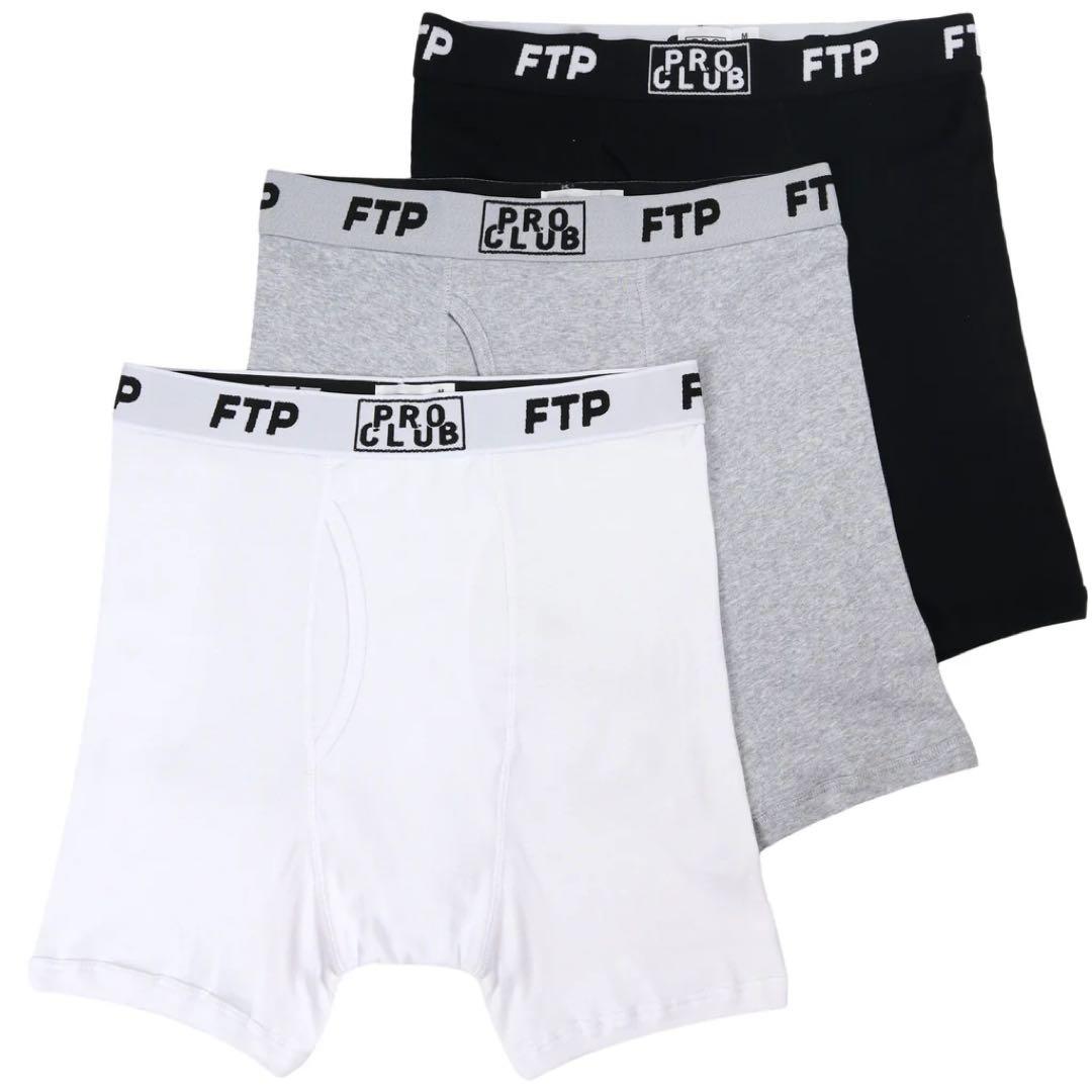 下着・アンダーウェア FTP + PRO CLUB 3 PACK BOXER BRIEFS S