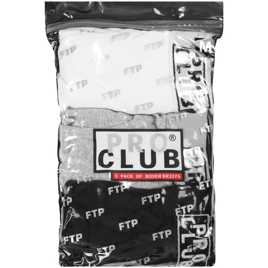 下着・アンダーウェア FTP + PRO CLUB 3 PACK BOXER BRIEFS S