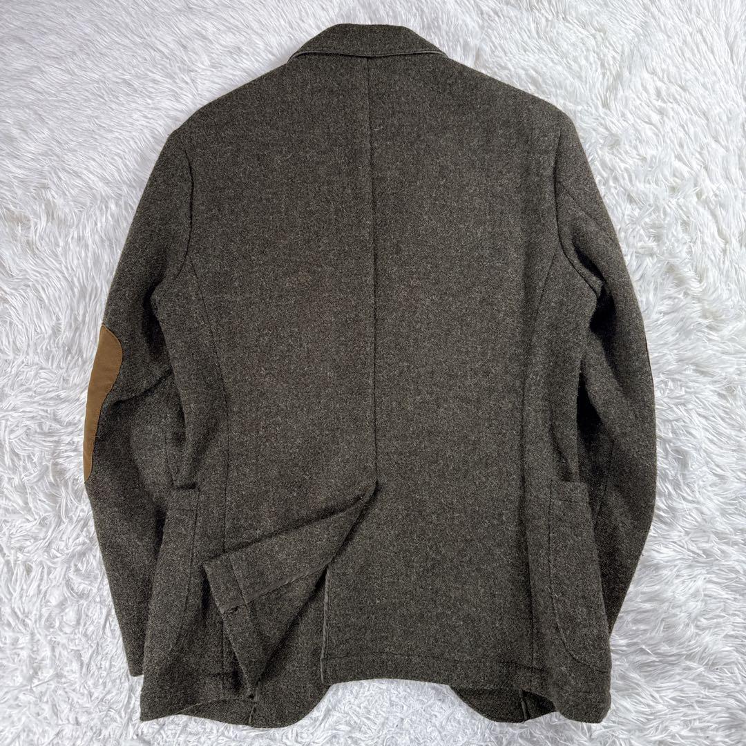 ハリスツイード アーバンリサーチ ツイードテーラードジャケット カーキ M