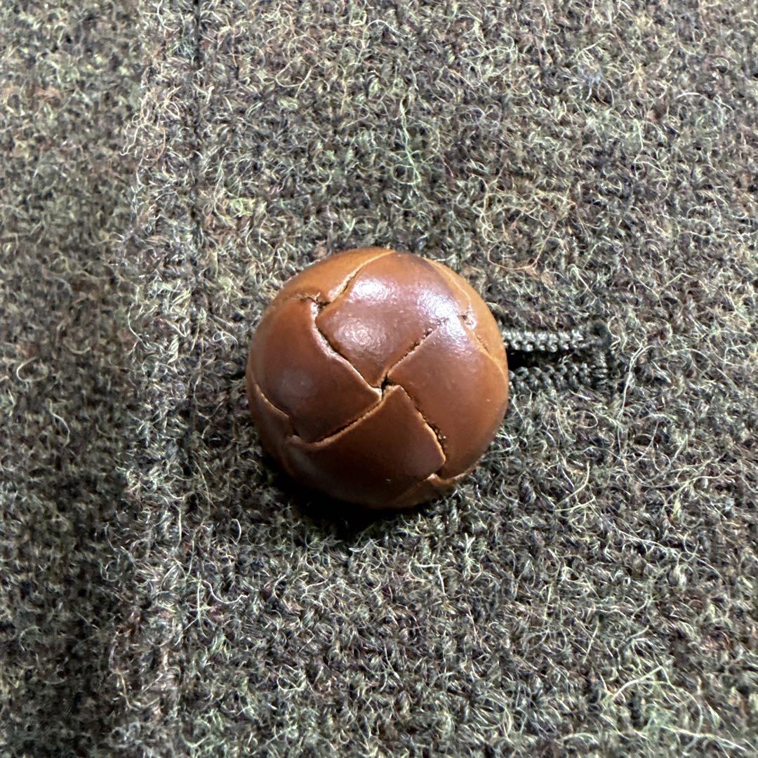 ハリスツイード アーバンリサーチ ツイードテーラードジャケット カーキ M