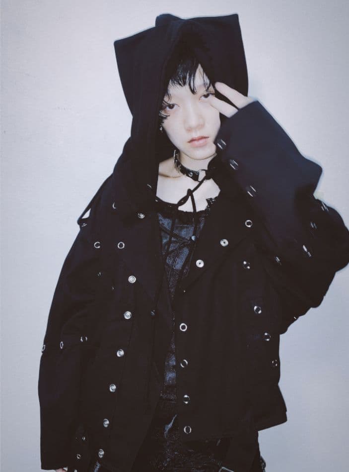 【未使用・美品】IKUMI 　イクミ　HORN HOODIE CAP 　猫耳帽子