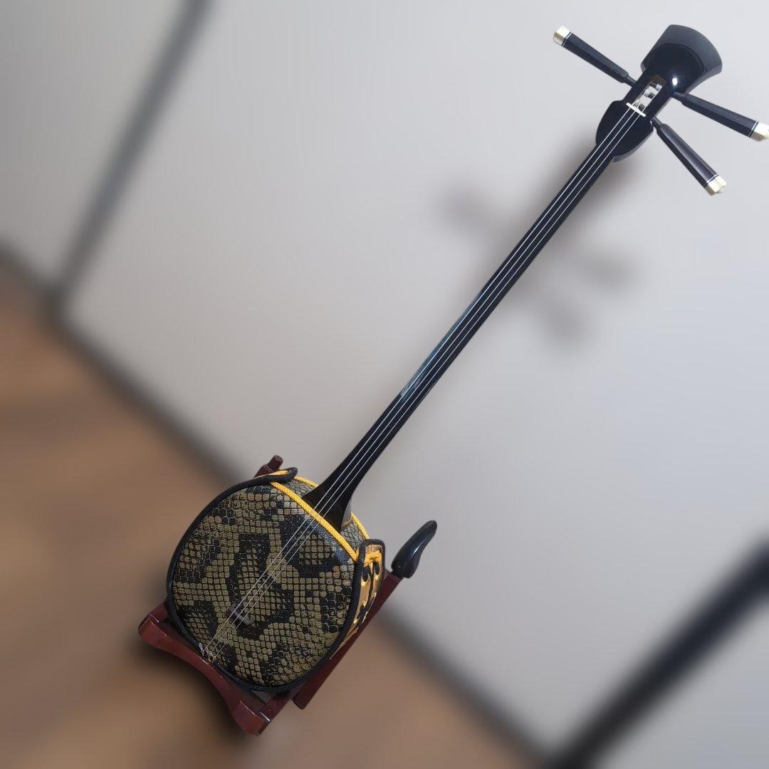 ヘビ柄三線 本体 3弦