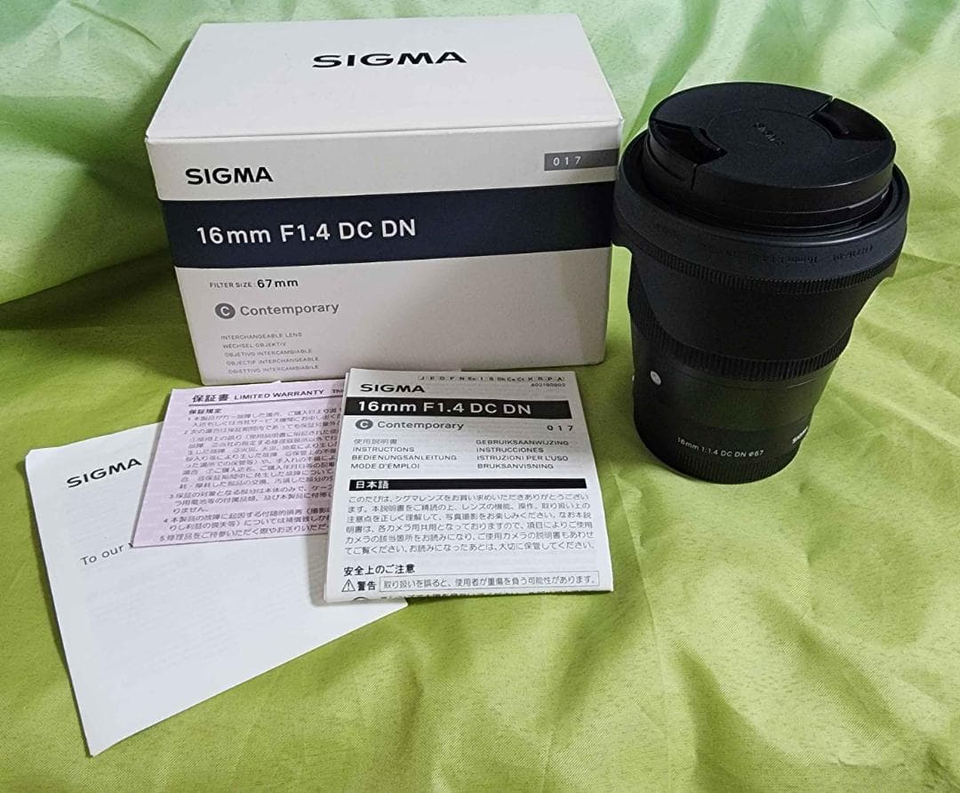 SIGMA 16mm F1.4 DC DN レンズ