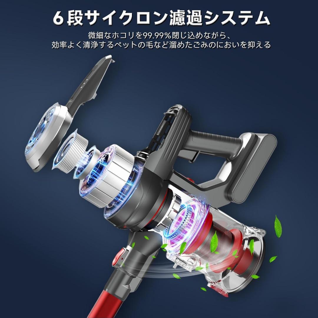 本日限定価格❤️【新品】掃除機 コードレス 50000PA 強力吸引 1.2L集塵