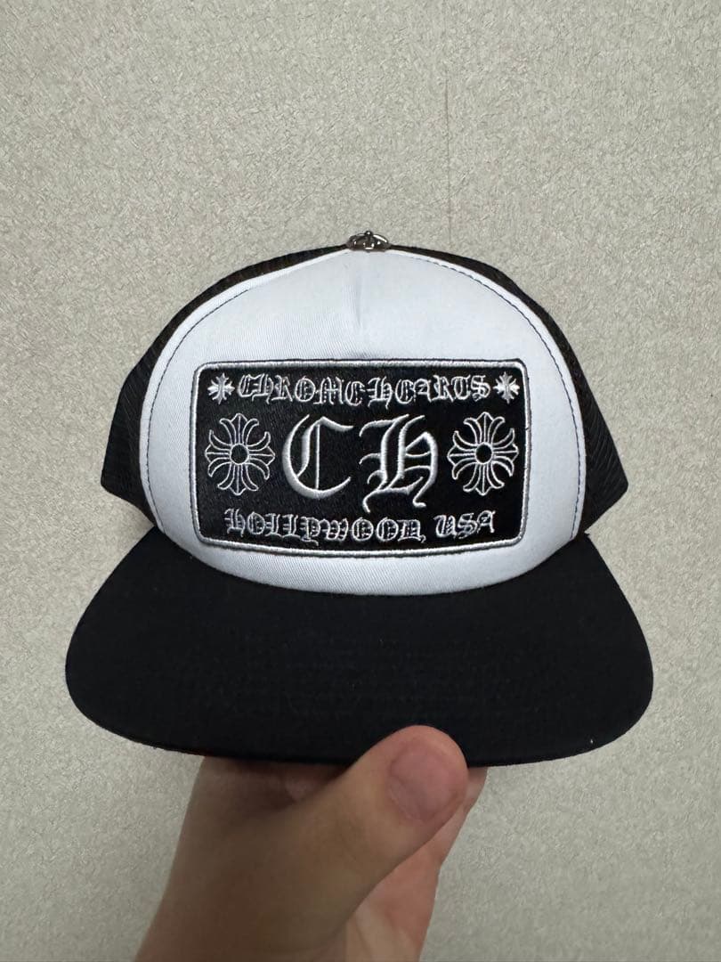 CHROME HEARTS トラッカーキャップ ホワイト/ブラック