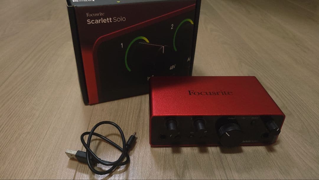 DTM・DAW Focusrite scarlett Solo(gen.4)