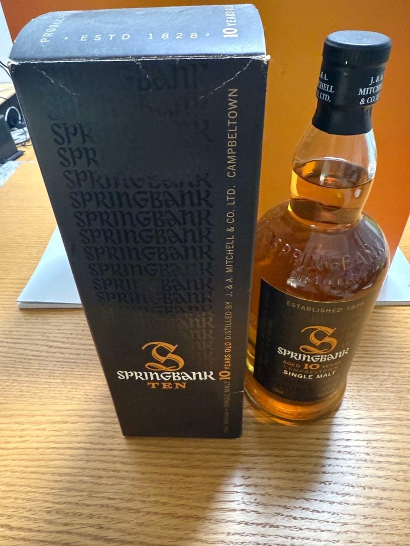 SPRINGBANK TEN 10年 シングルモルトウイスキー（旧ボトル）
