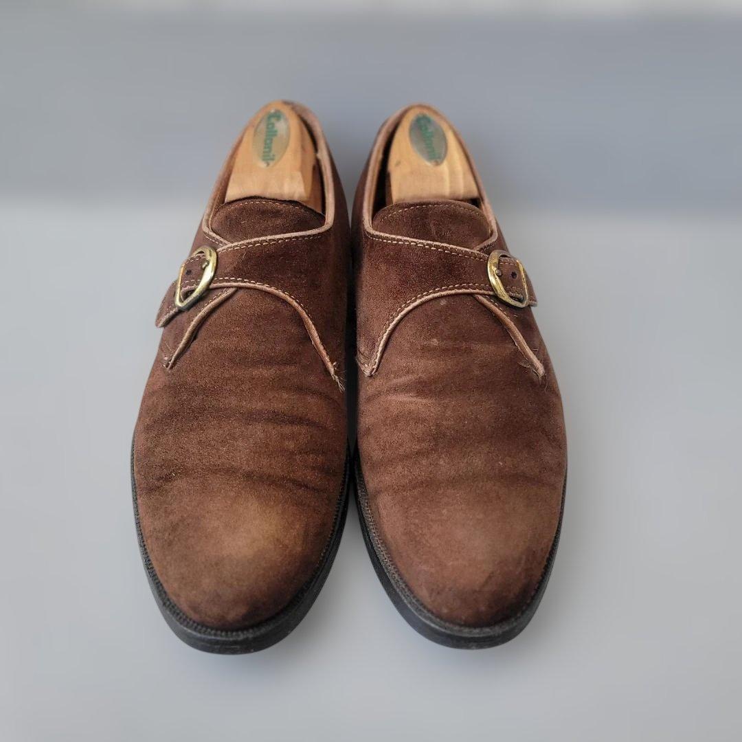 ALDEN モンクストラップ スエード Aberdeen 6B/D 25cm