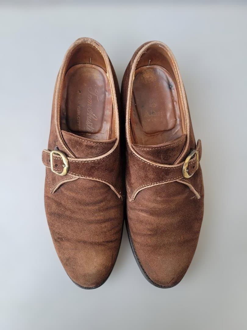 ALDEN モンクストラップ スエード Aberdeen 6B/D 25cm