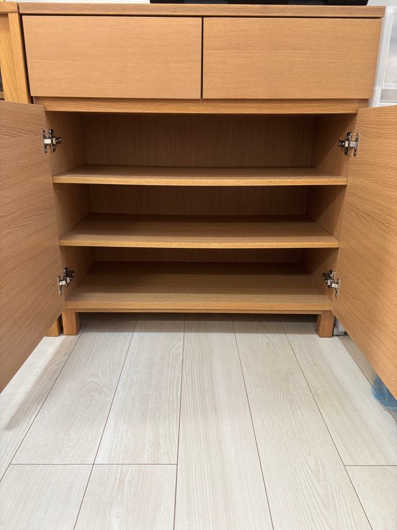 無印良品 木製キャビネット オーク 廃盤