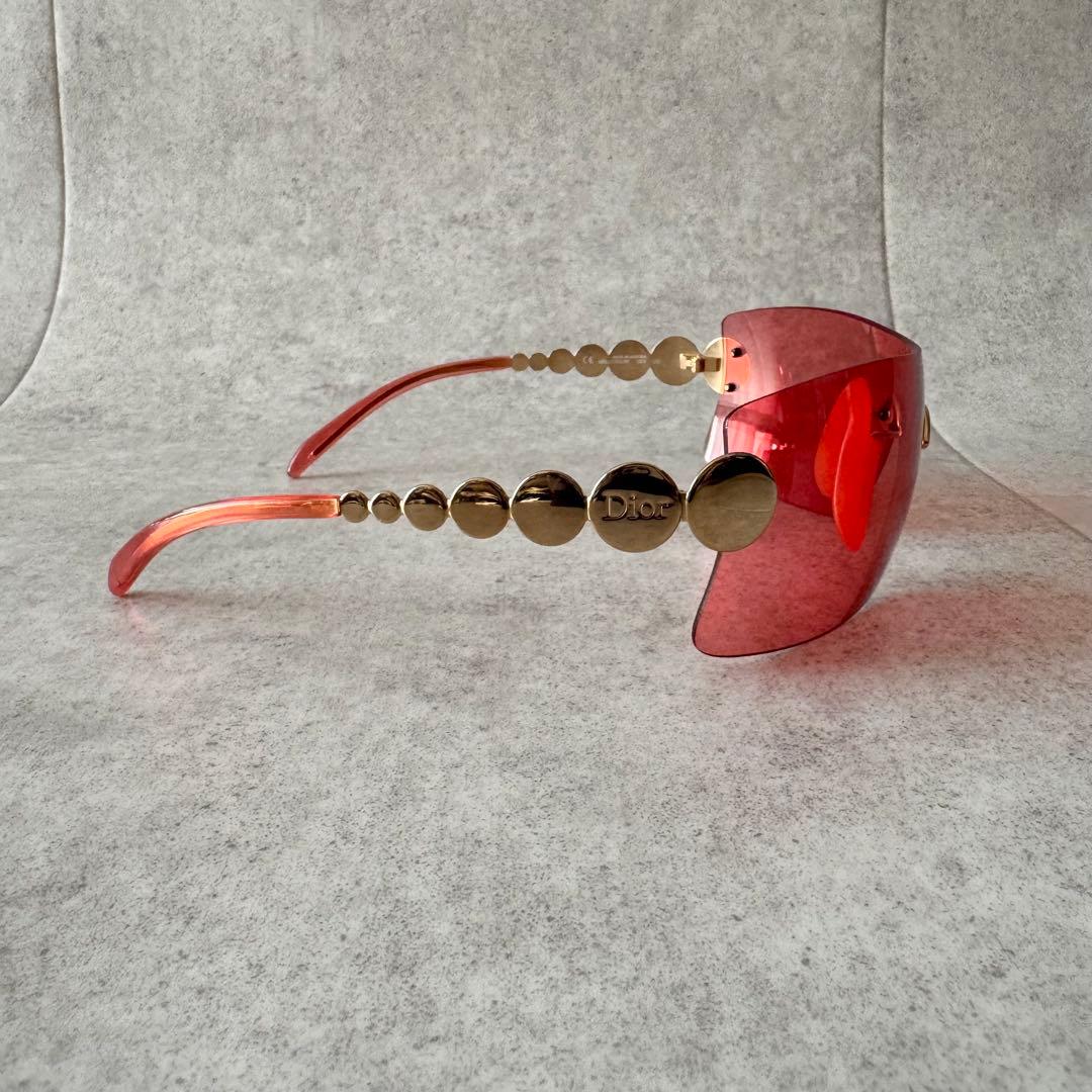 希少　クリスチャンディオール　ガリアーノ期　サングラス　リムレス　ゴールド金具